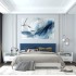 Modern Upholstered Blue Queen Bedroom