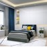 Upholstered Navy Blue Kids Bedroom